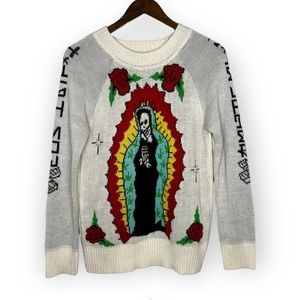 UNIF Size M High Now Die Later Virgin Mary Reaper Sweater